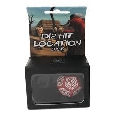D12 - Hit Location Dice (Red/White)